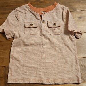 Old Navy Kids Orange Striped Tee
